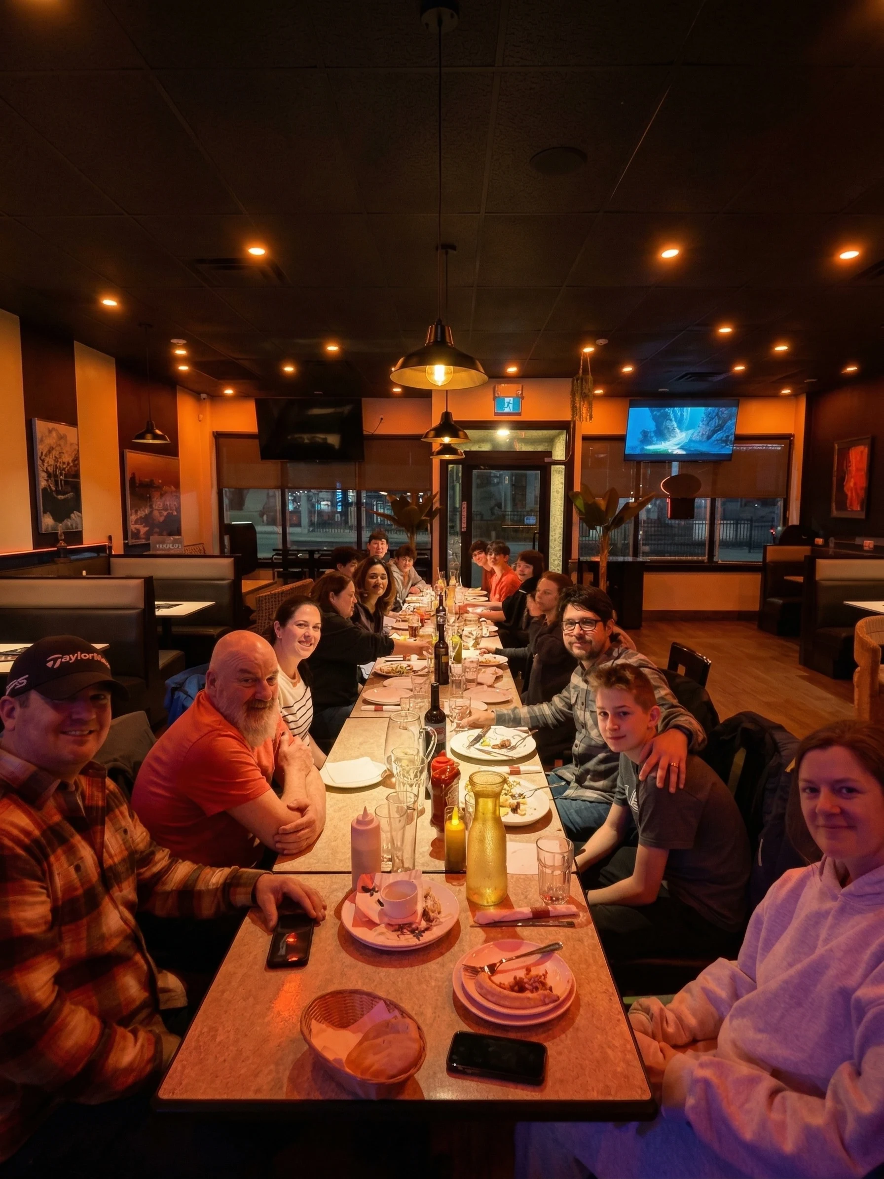 Freddy's Mediterranean long table group celebration